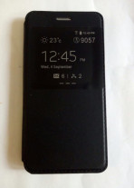 Кожен калъф тефтер стойка и клипс FLEXI S-View за Samsung Galaxy Note 8 N950F черен 